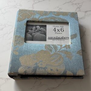 Blue Floral 4x6 Photo Album